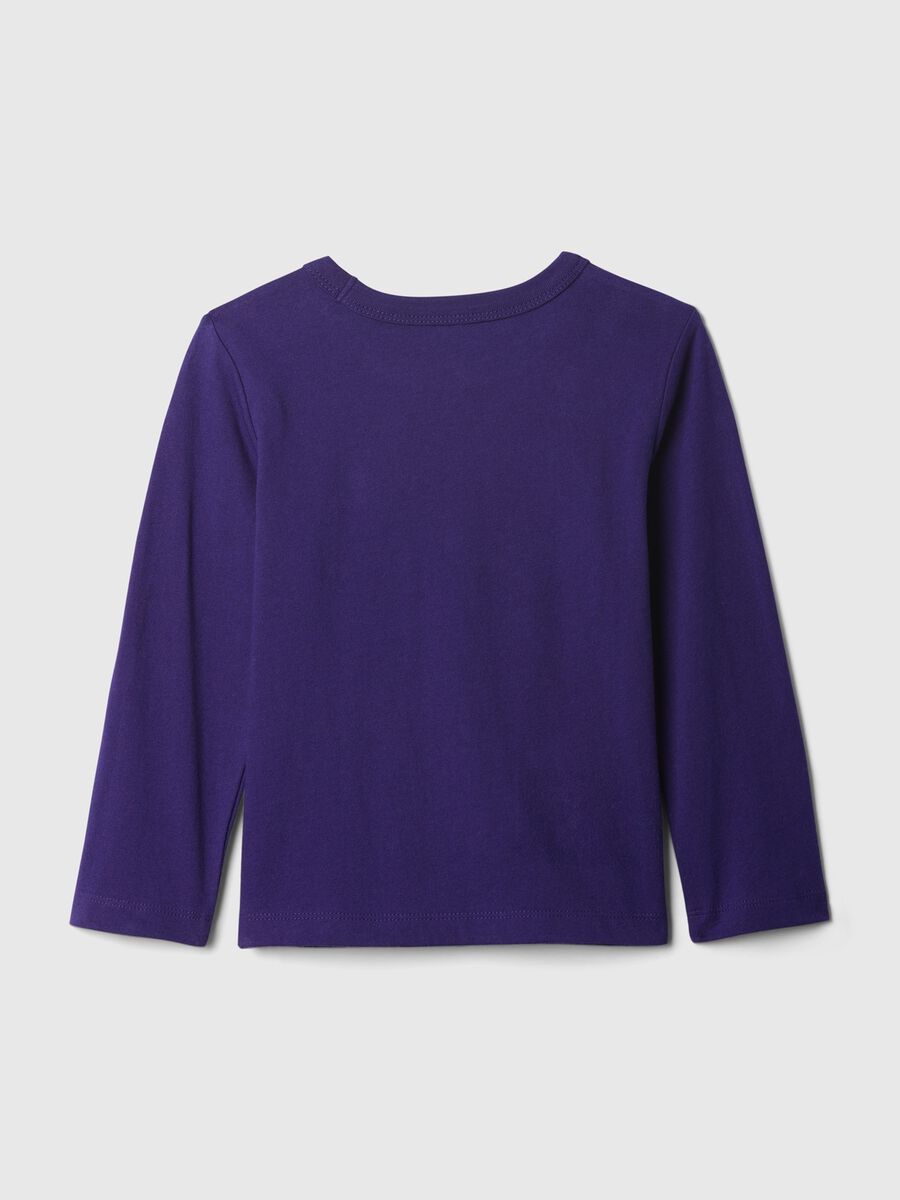 Long-sleeved T-shirt in cotton with print_1