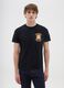 Black short-sleeve t-shirt in pure cotton regular fit_0