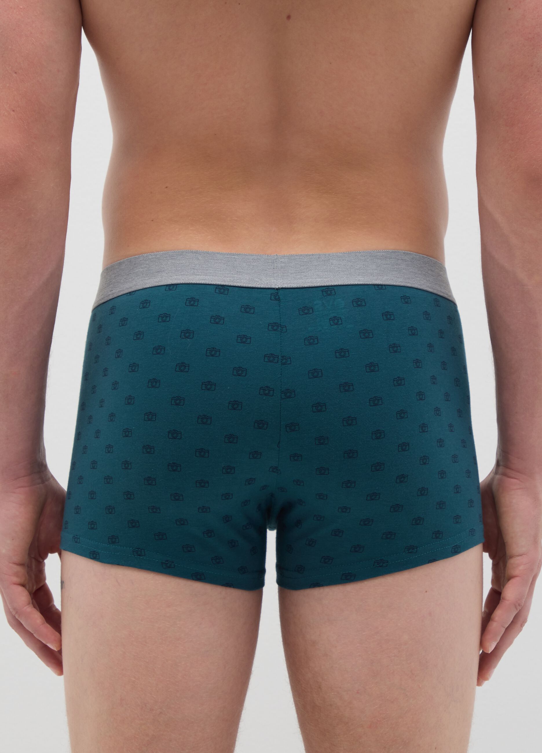 Multicolor blue cotton boxer regular fit