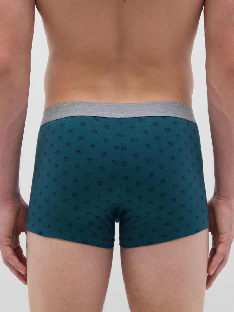 Multicolor blue cotton boxer regular fit_3