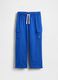 Blue Cotton Cargo Trousers_0