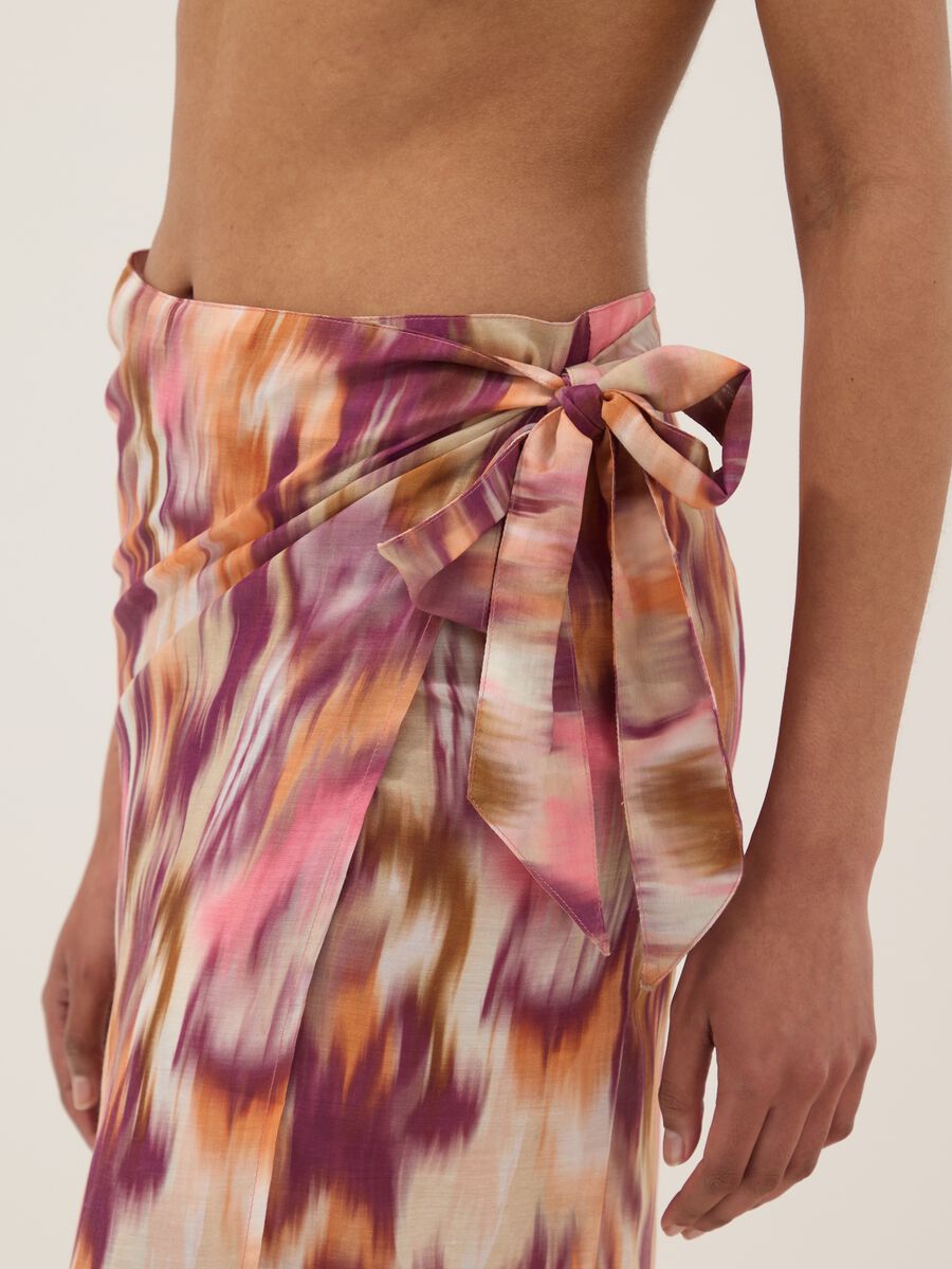 Long multicolour patterned sarong_3