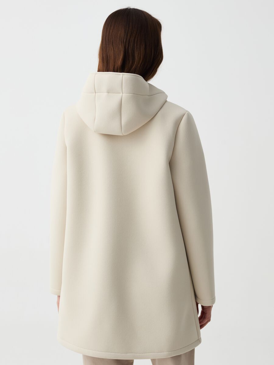 Long jacket with buttons and hood_2