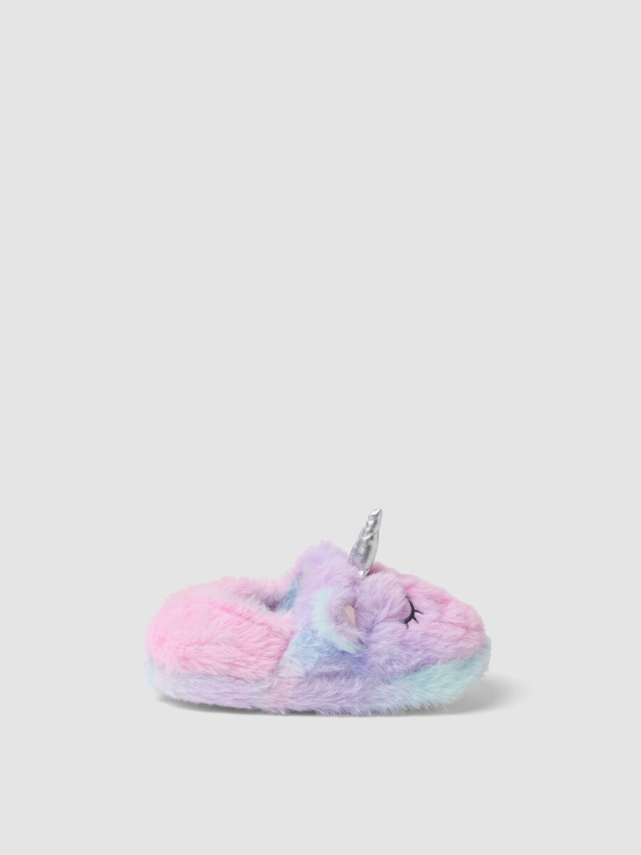 Multicolour unicorn slippers for girls_0
