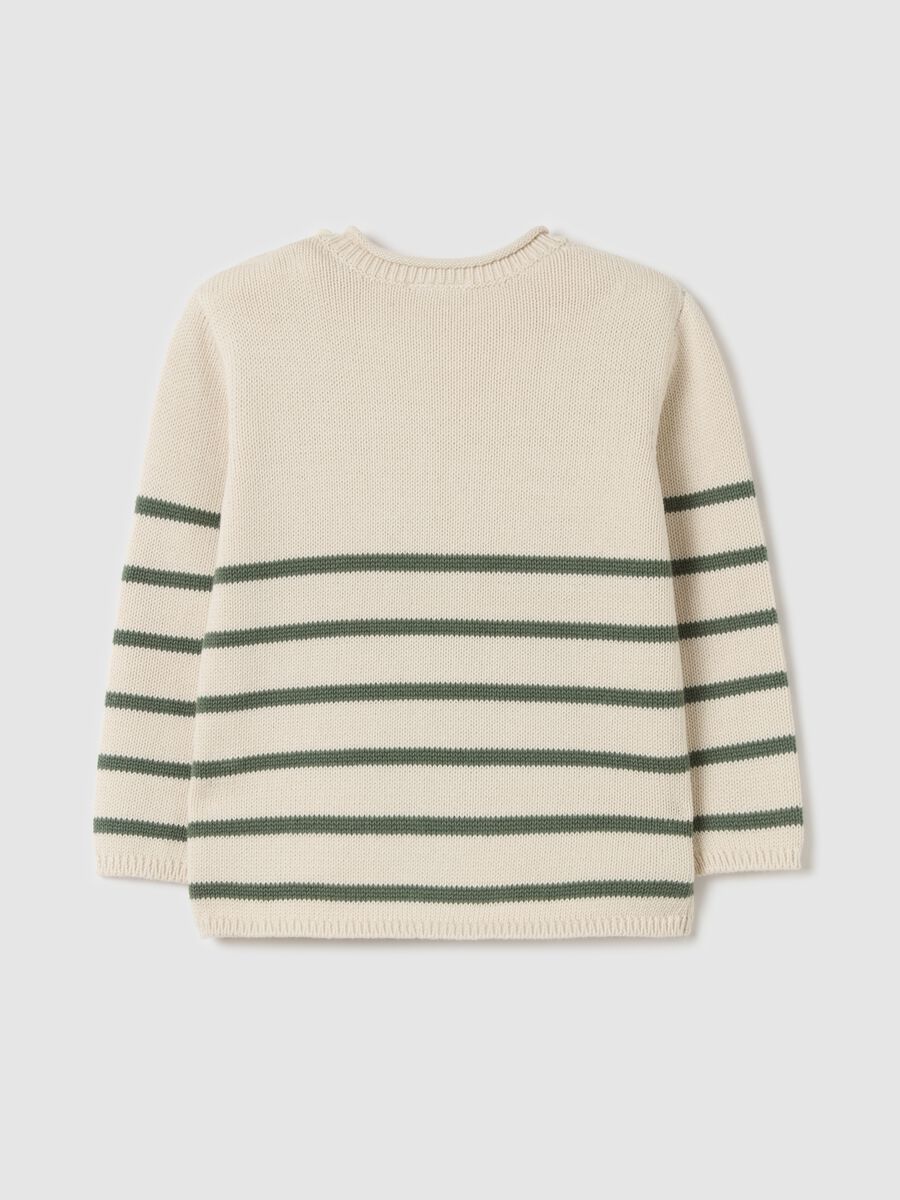 Striped pullover in cotton_1