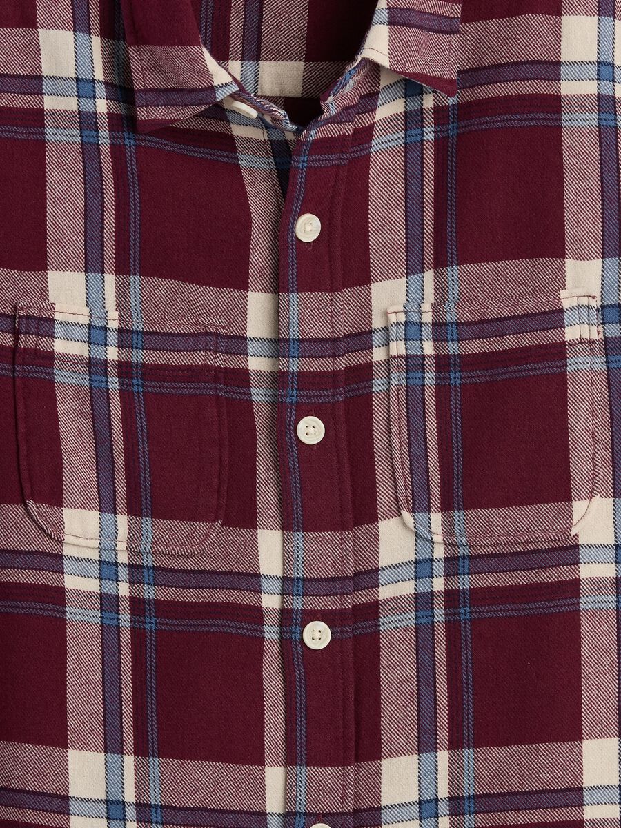 Camicia a quadri rossa in cotone_2
