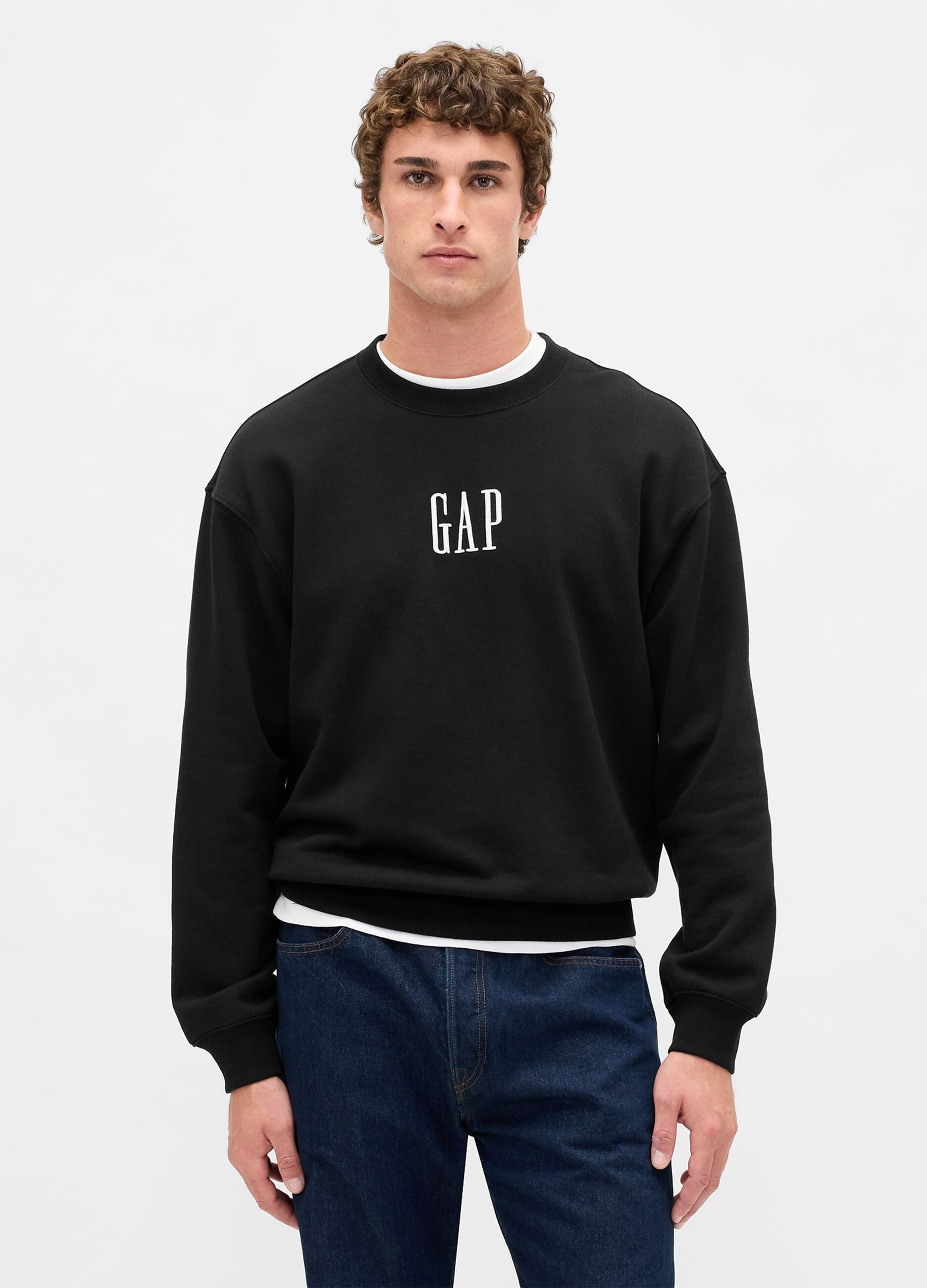 Black Crew Neck Sweatshirt