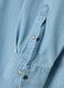 Light blue denim pure cotton shirt regular fit with pockets_1