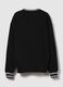Black crew neck sweatshirt_1