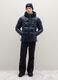 Blue padded regular fit water repellent jacket with zip_1