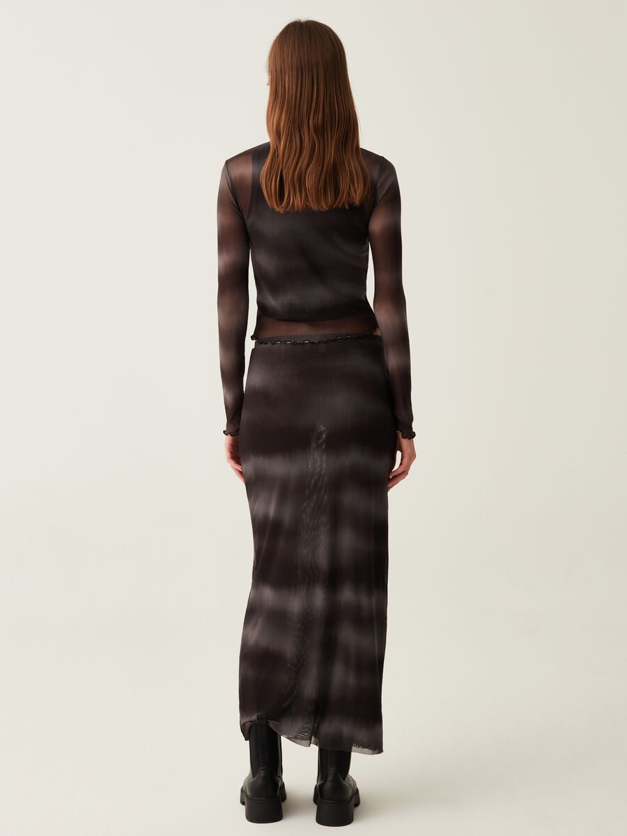 T-shirt a maniche lunghe in mesh Tie Dye_2