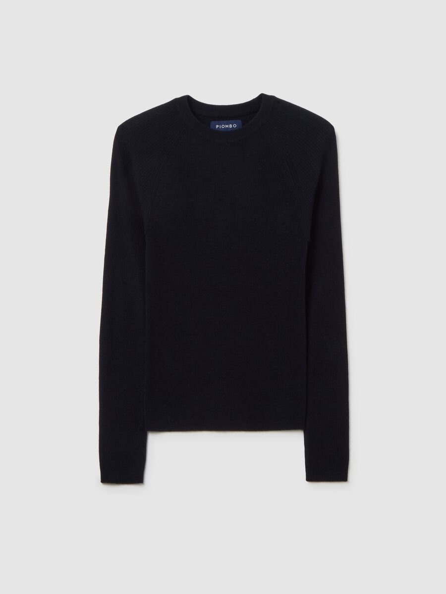 Fitted Blue Pullover_0