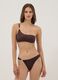 Brown stretch bikini top with straps_1