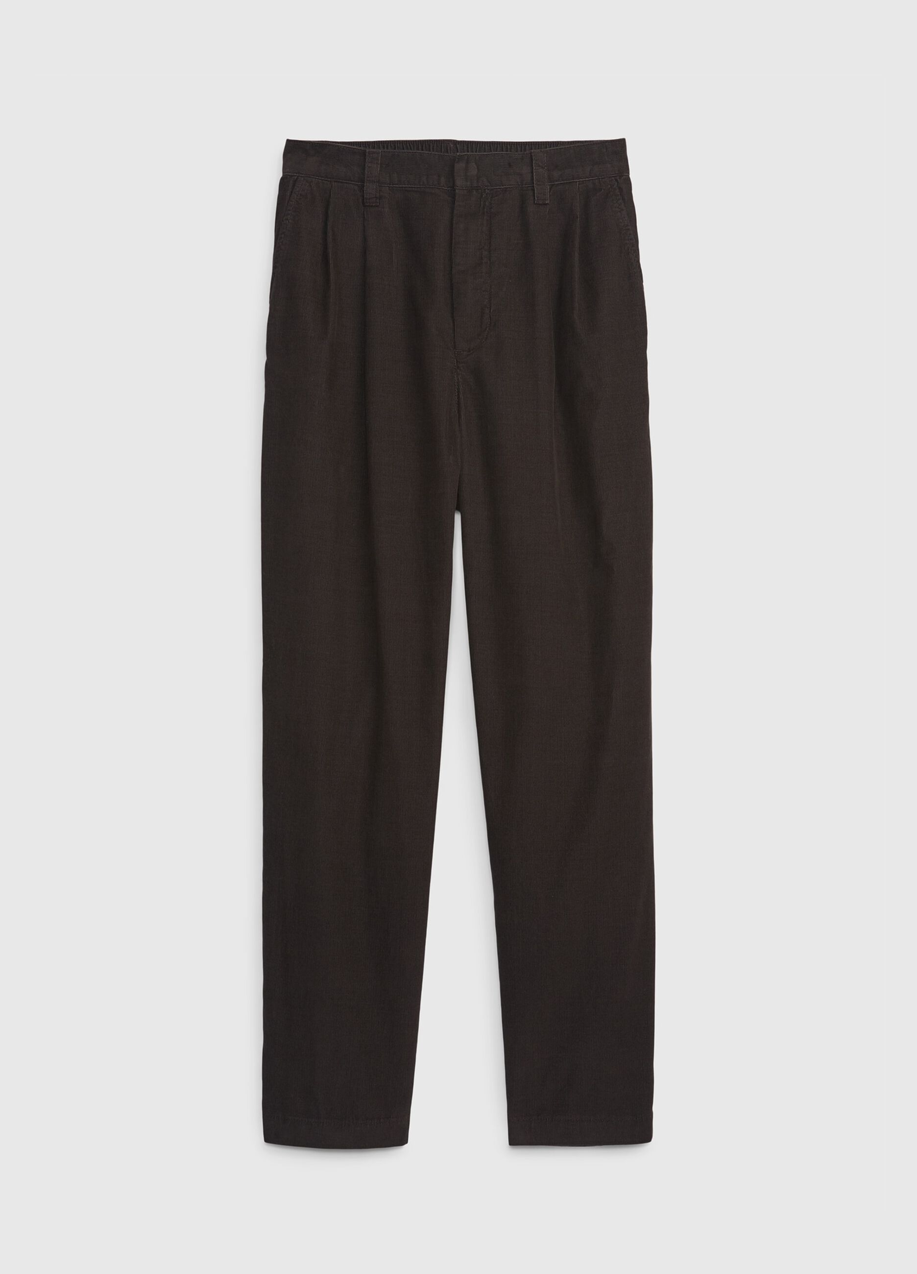 Pantaloni tapered fit in corduroy