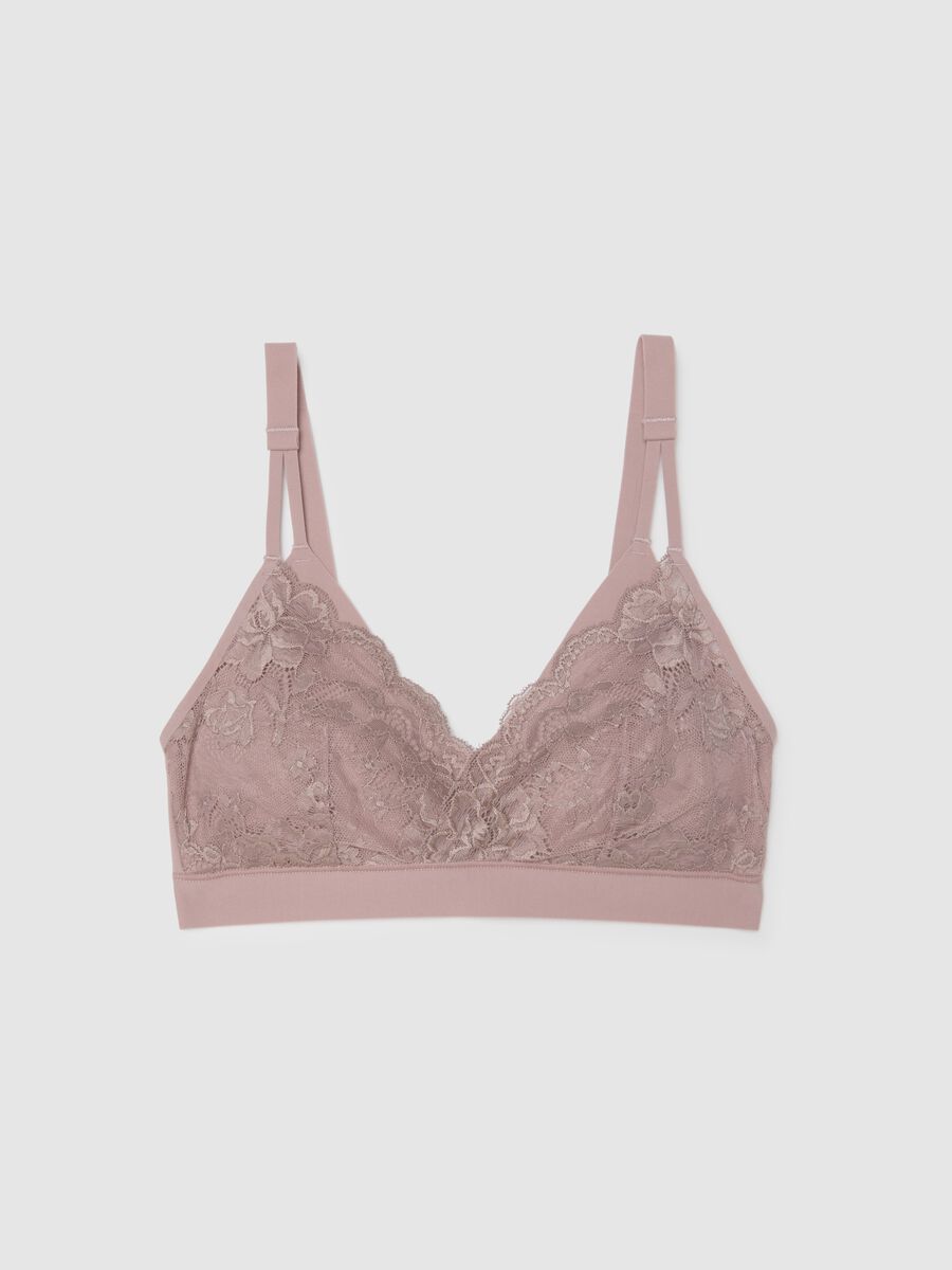 Reggiseno bralette The Nude Contemporary Lace con dettagli in pizzo_4
