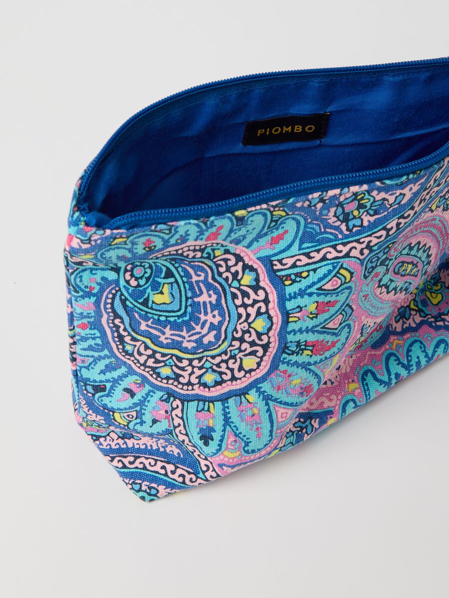 Clutch bag with tassel and paisley print_1