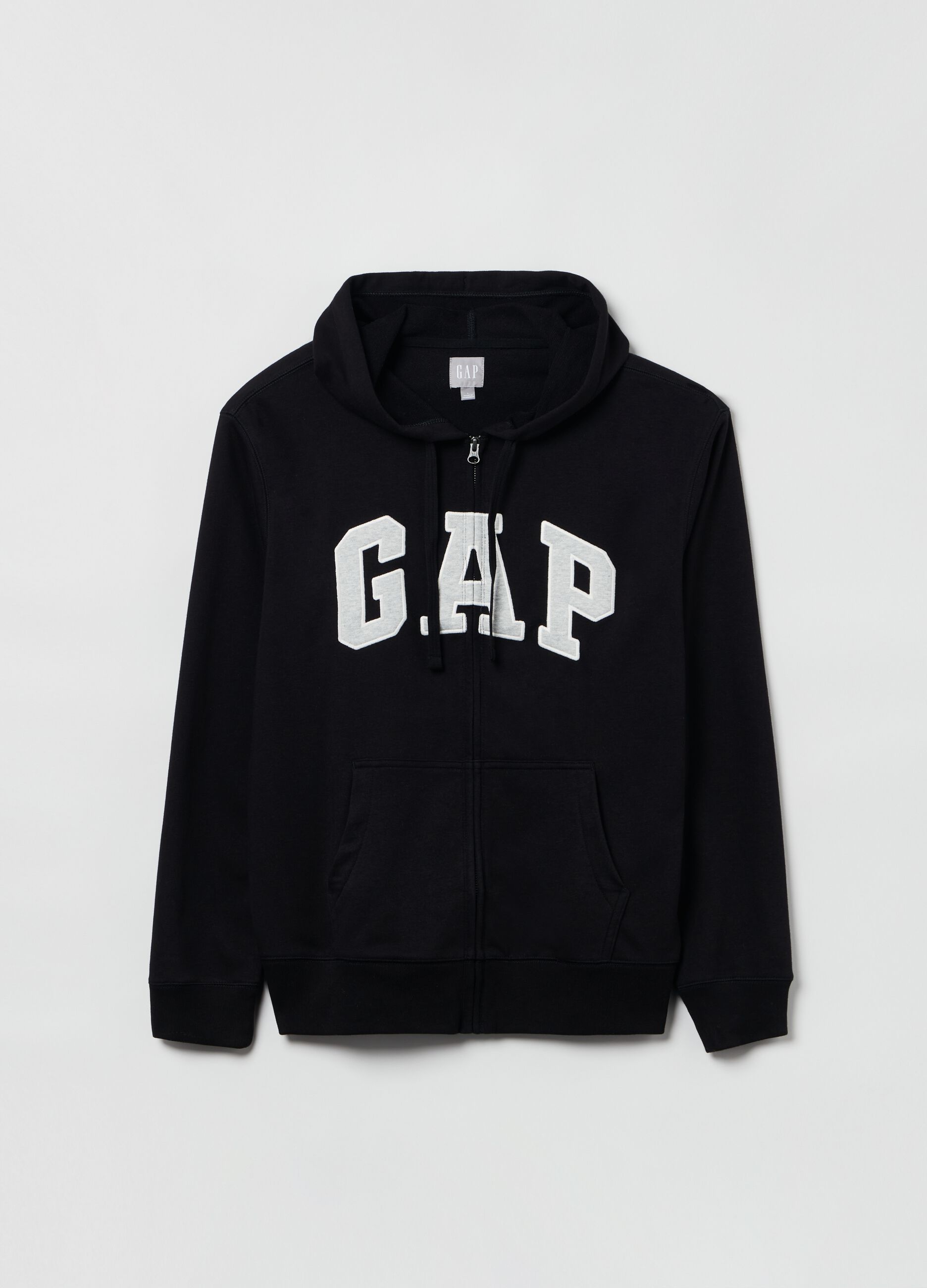 Full-zip in French Terry con cappuccio