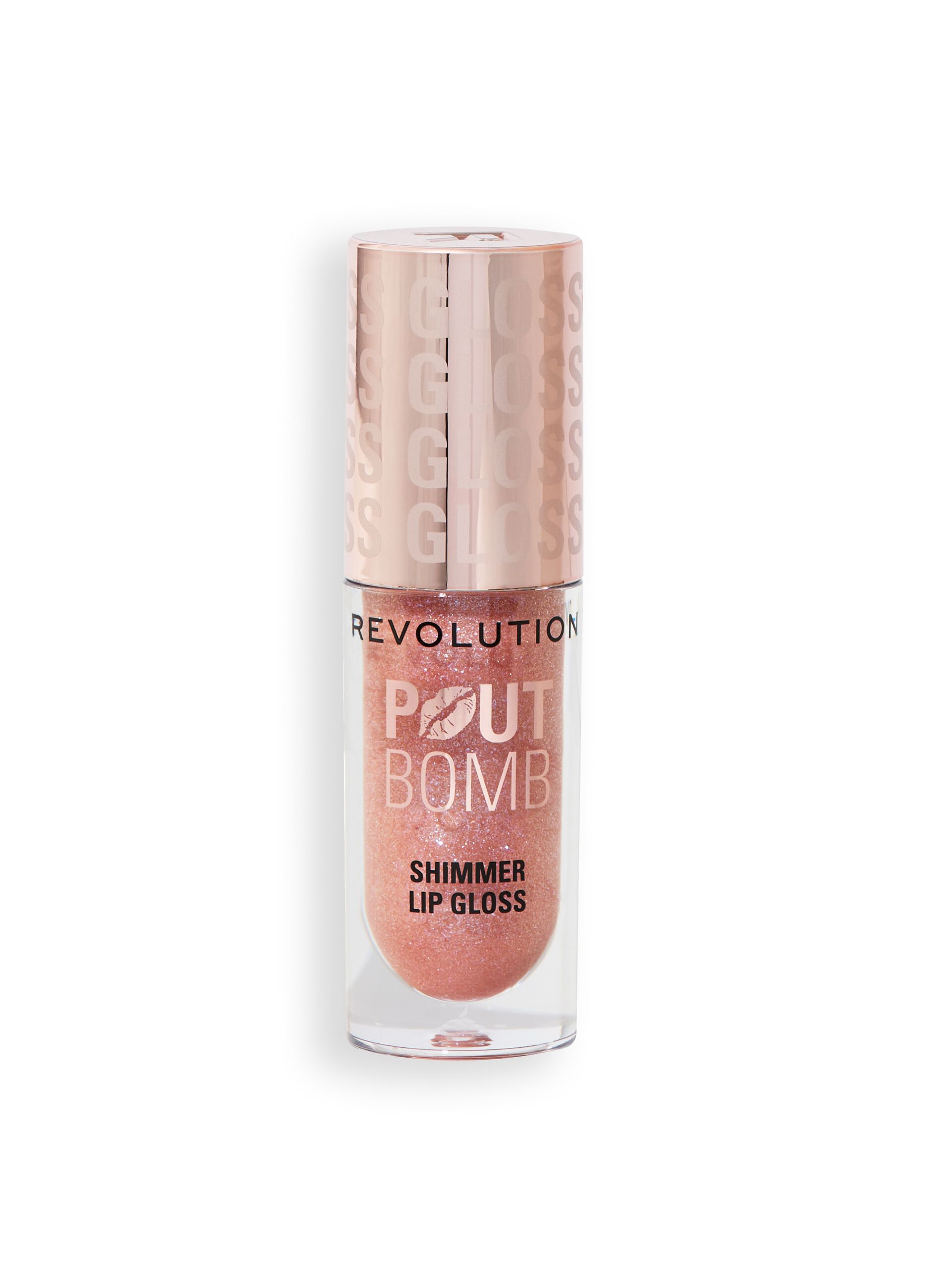 Revolution Pout Bomb Shimmer Gloss Glimmer Nude
