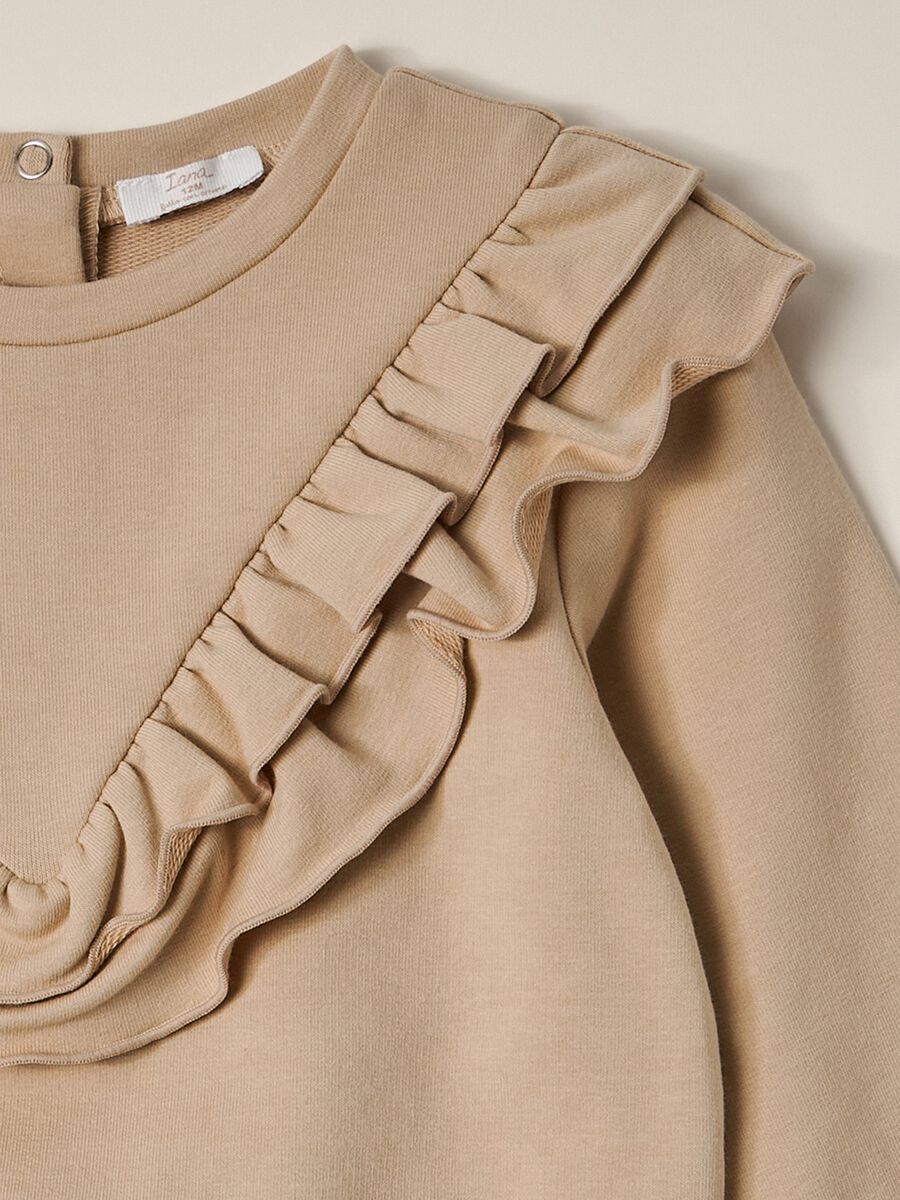 IANA newborn girl sweatshirt in French terry_2