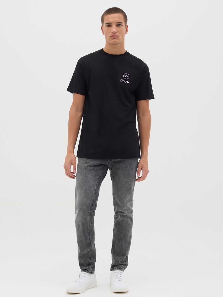 Men's Black Manga Cotton T-shirt_1