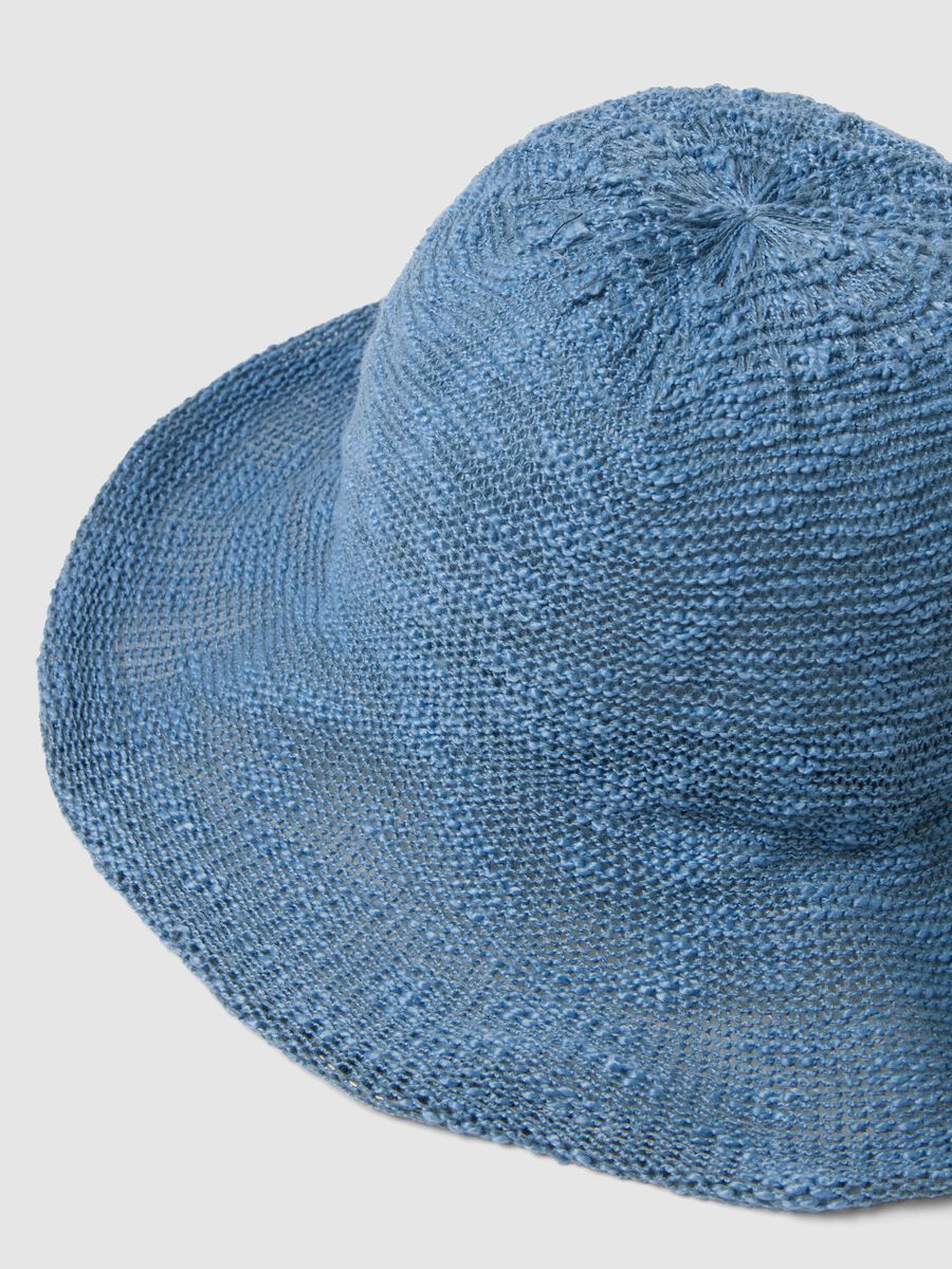 Light blue jersey knit cloche hat_1