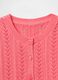Pink cotton cardigan with pointelle motif_3