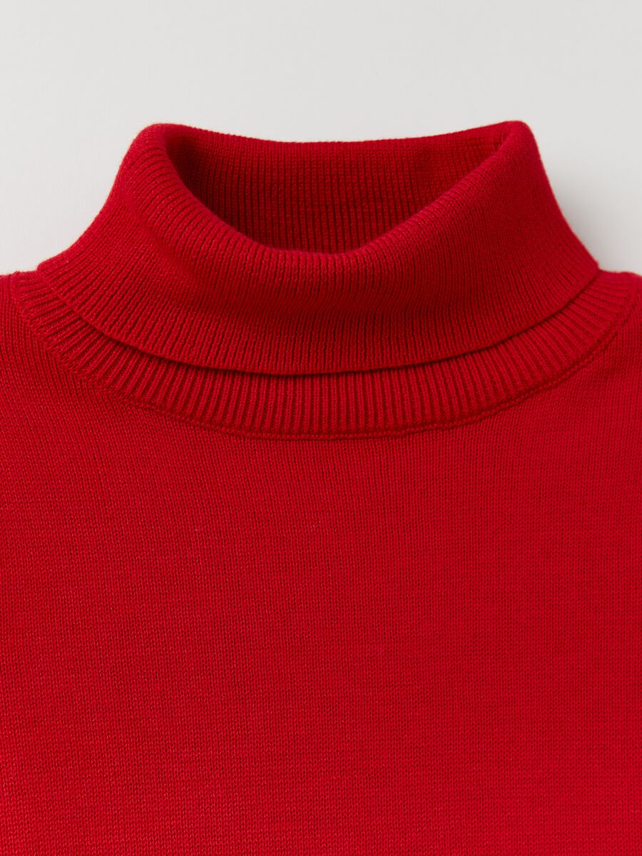 Pullover in maglia a collo alto_2