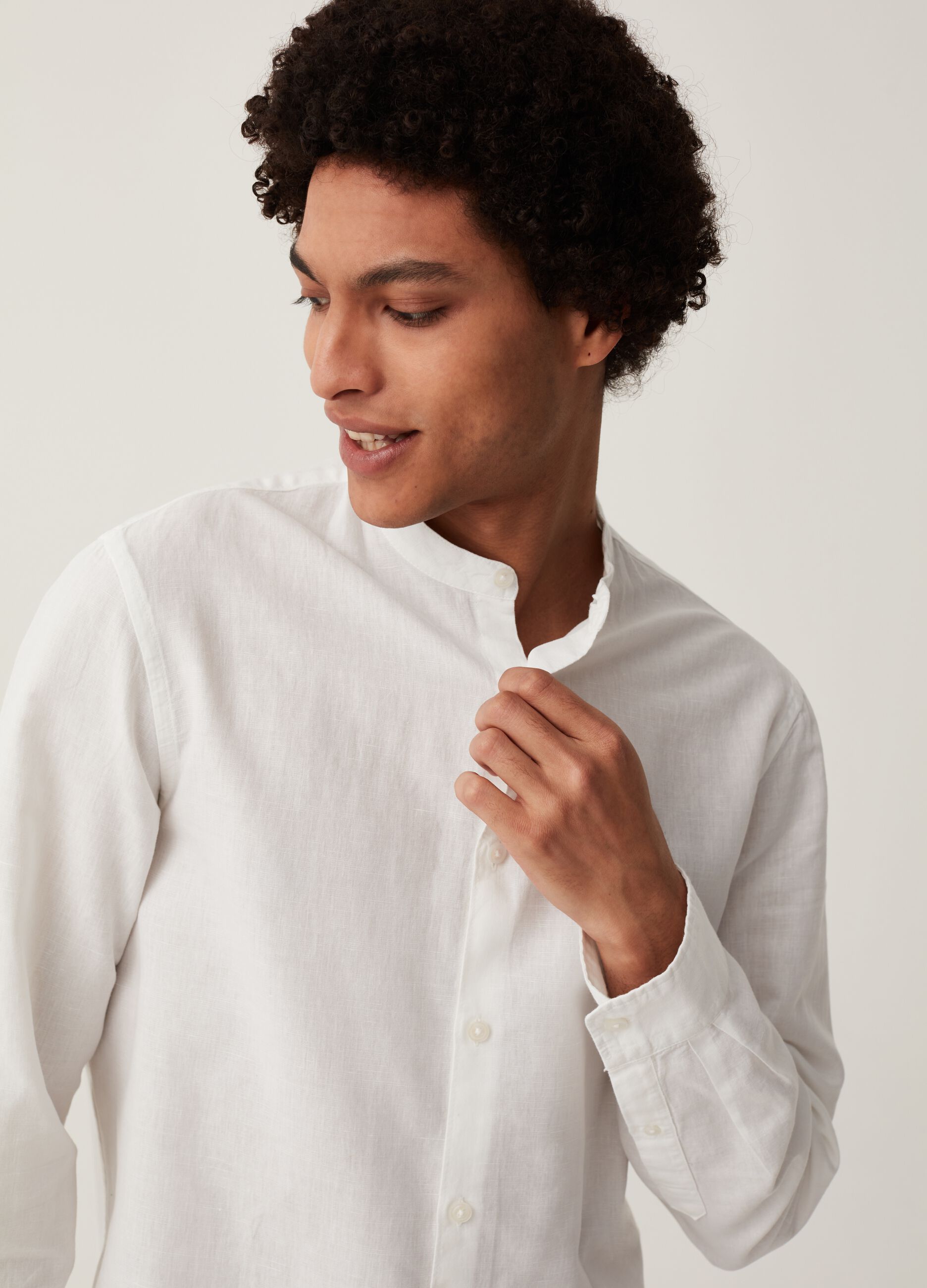 Grand&Hills regular-fit shirt in cotton and linen