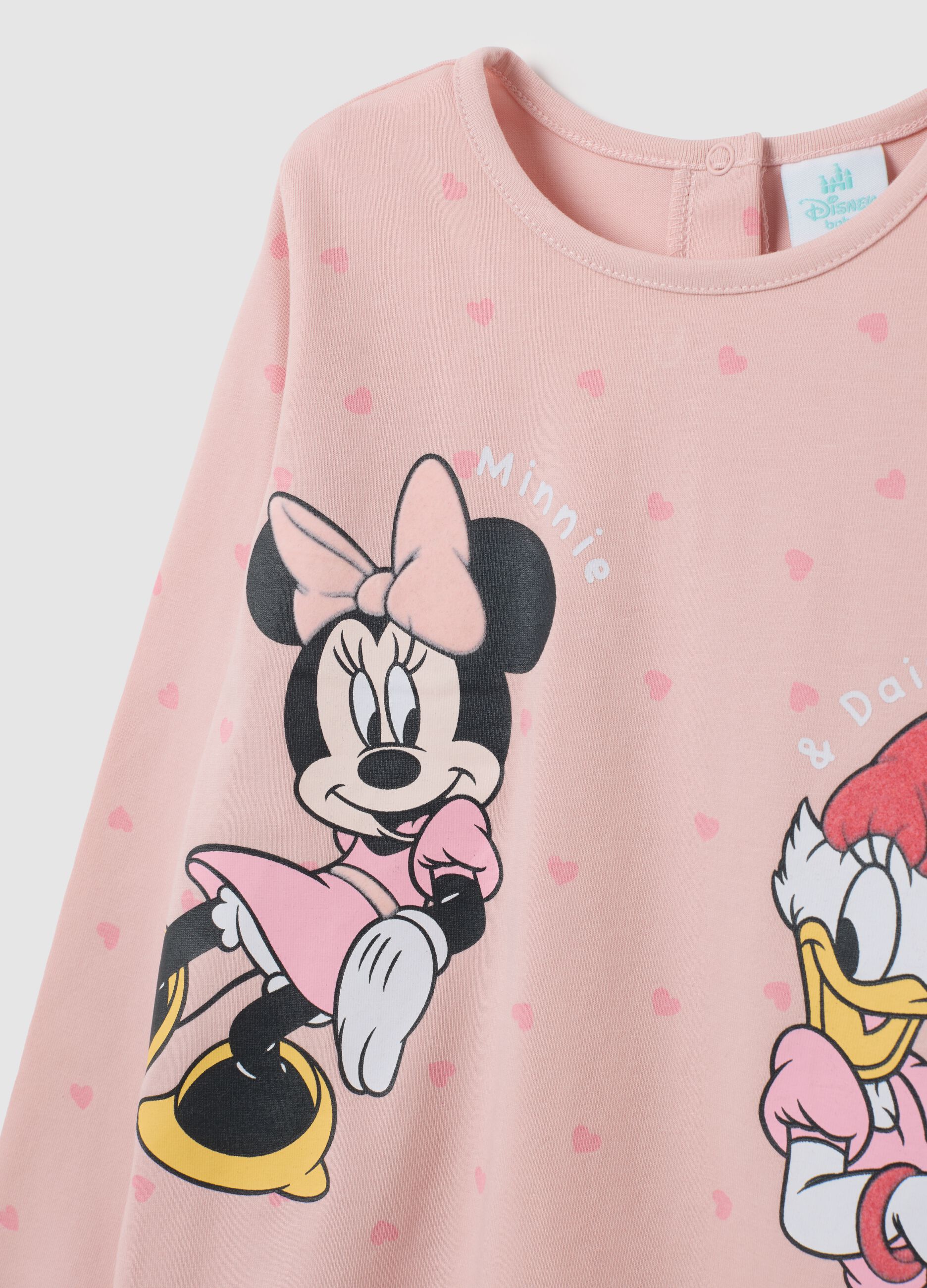 Maglia da neonata in cotone rosa regular fit