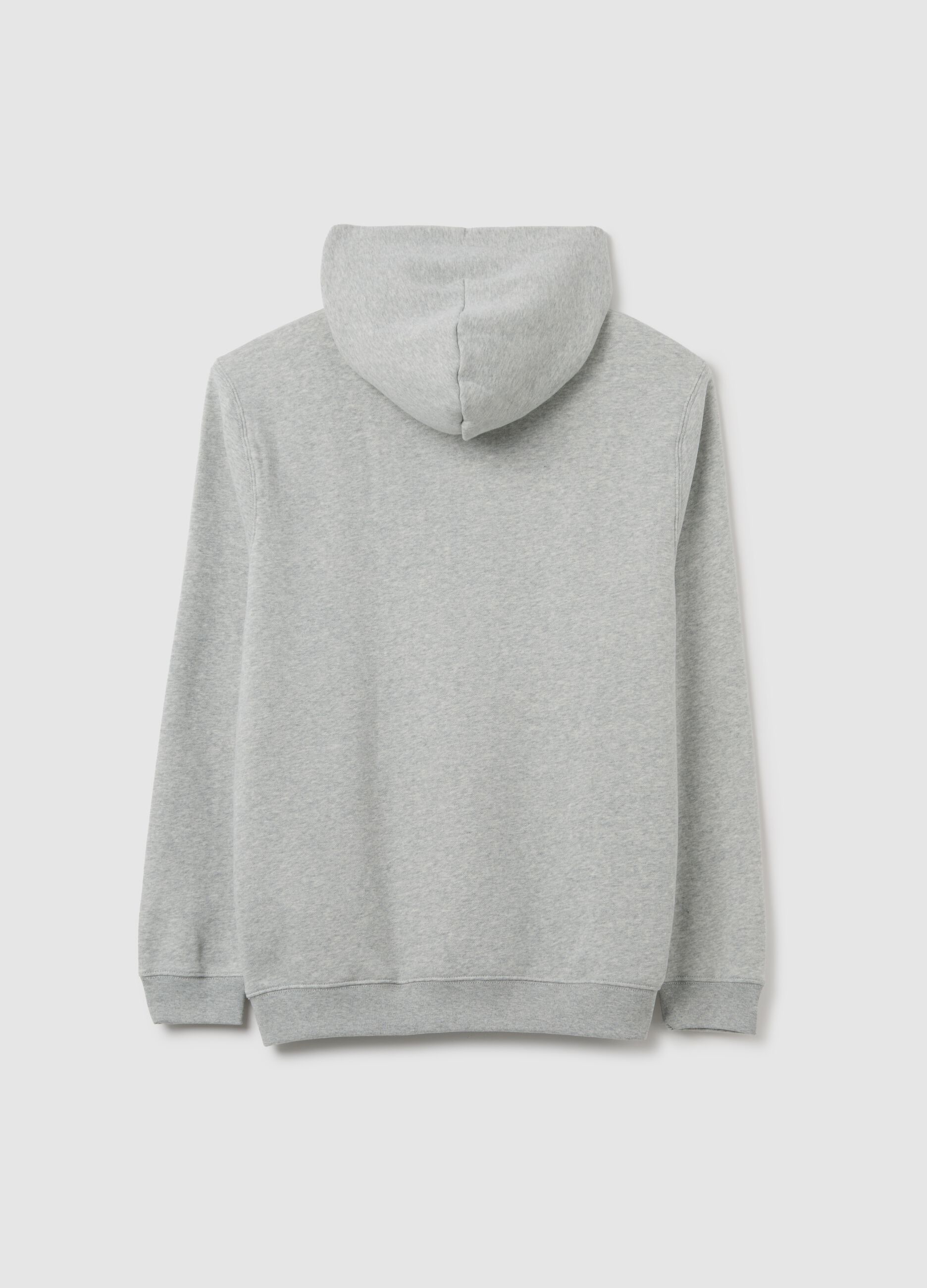 Mélange sweatshirt with hood