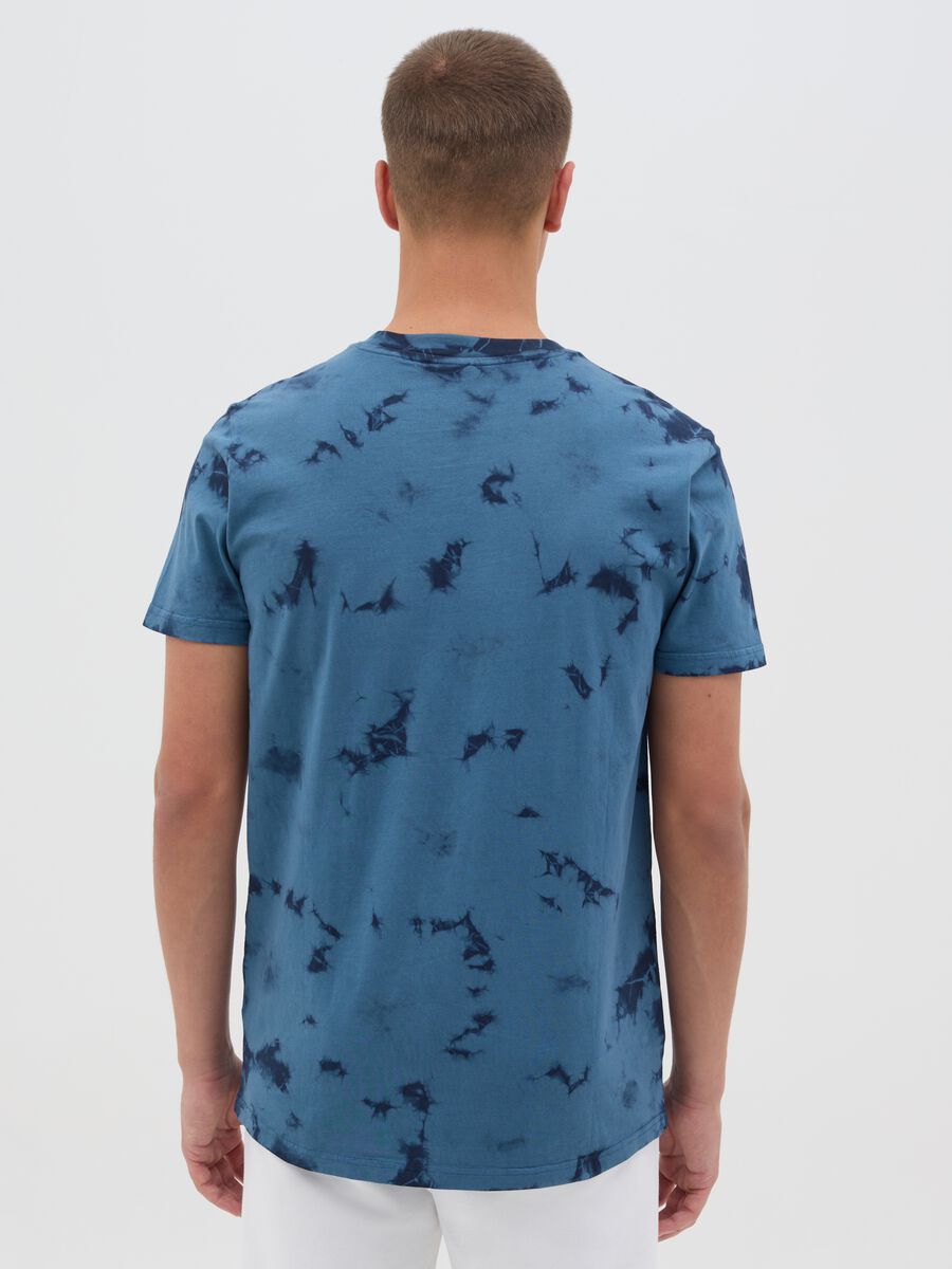 Blue Short Sleeve T-Shirt with Everlast Print_3