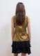 Brown viscose-blend lace top_3
