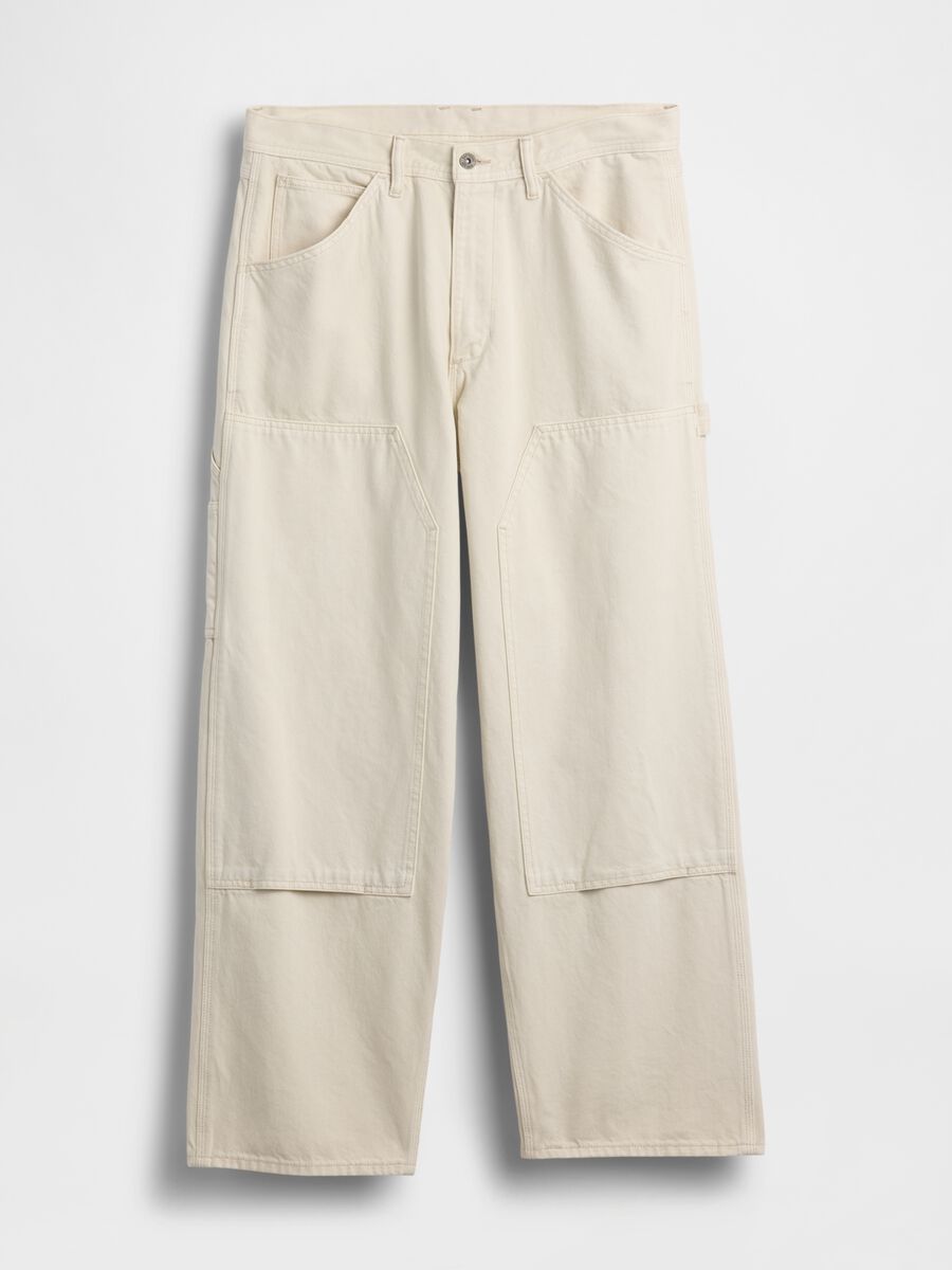 Pure cotton cargo trousers_5