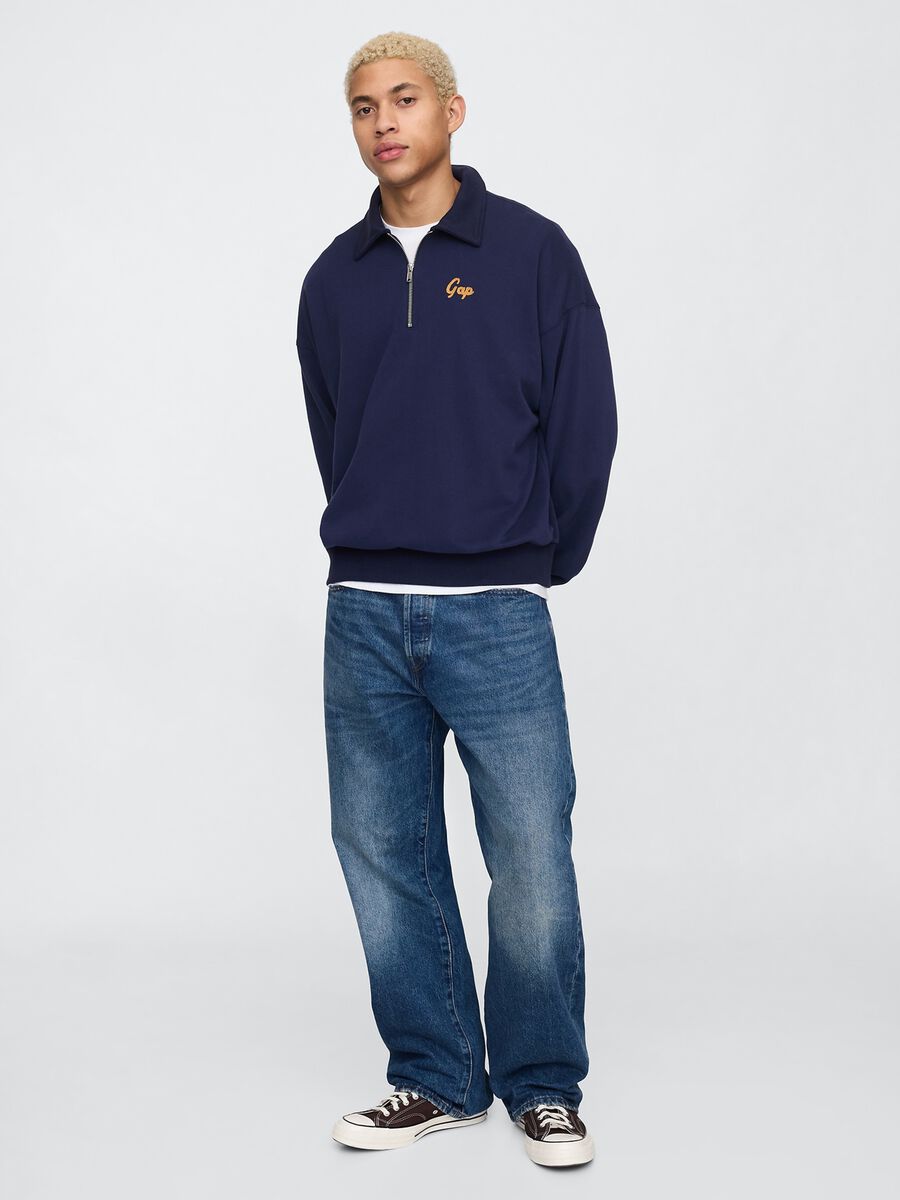 Gap Blue Half-Zip Sweatshirt_1