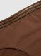 Brown stretch fabric regular fit briefs_5