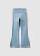 Girls' Stretch Cotton Flare Jeggings in Blue_1