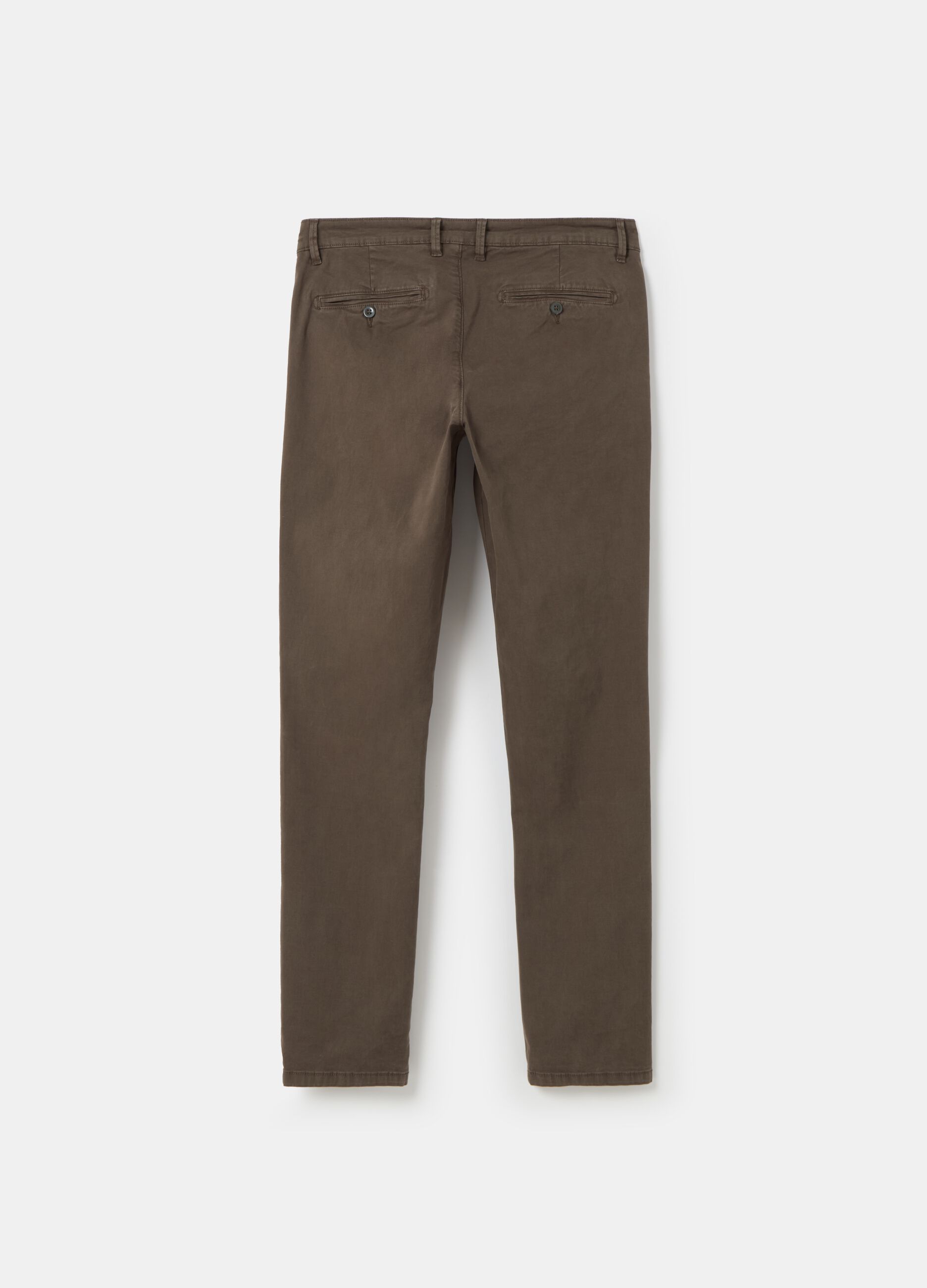 Pantalone chino slim fit in cotone stretch