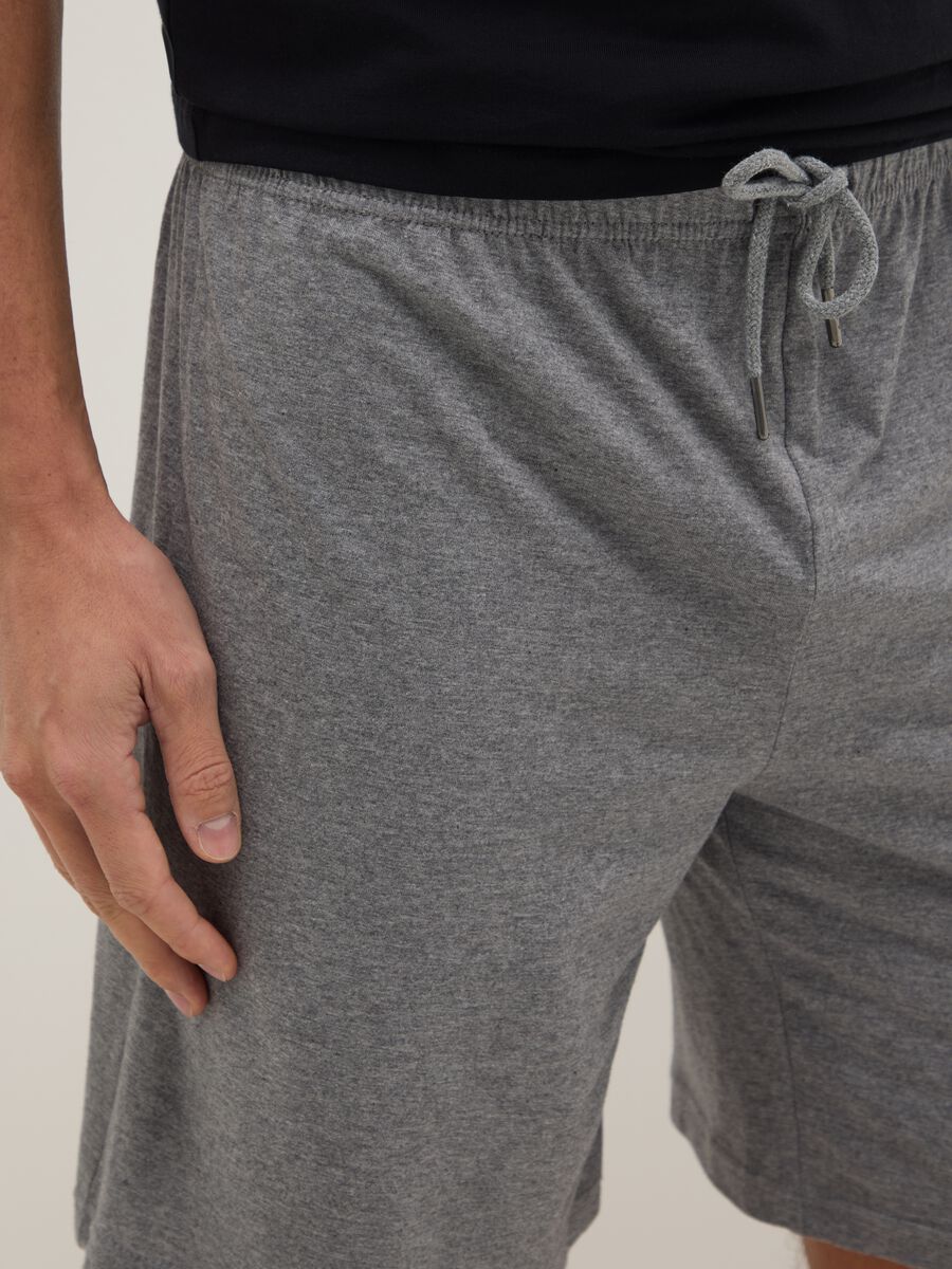 Bipack pantaloncini pigiama in jersey di puro cotone organico regular fit_3