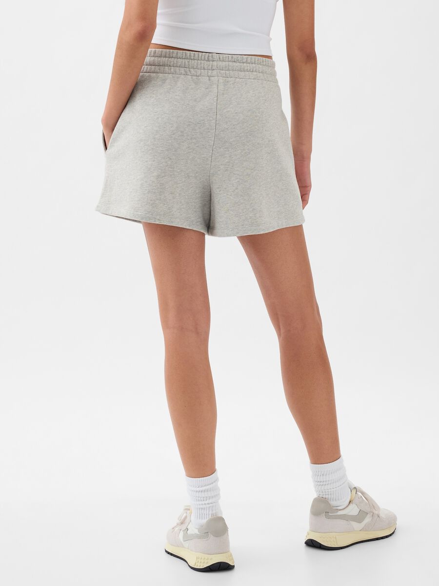 Shorts in French terry with logo embroidery_1