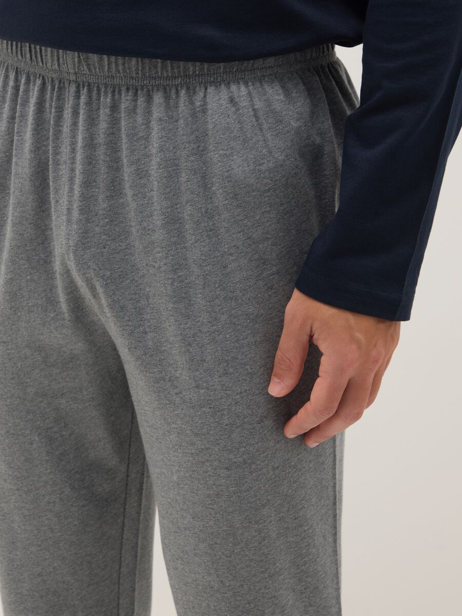 Pure Cotton Multicolour Regular Fit Pyjamas_3