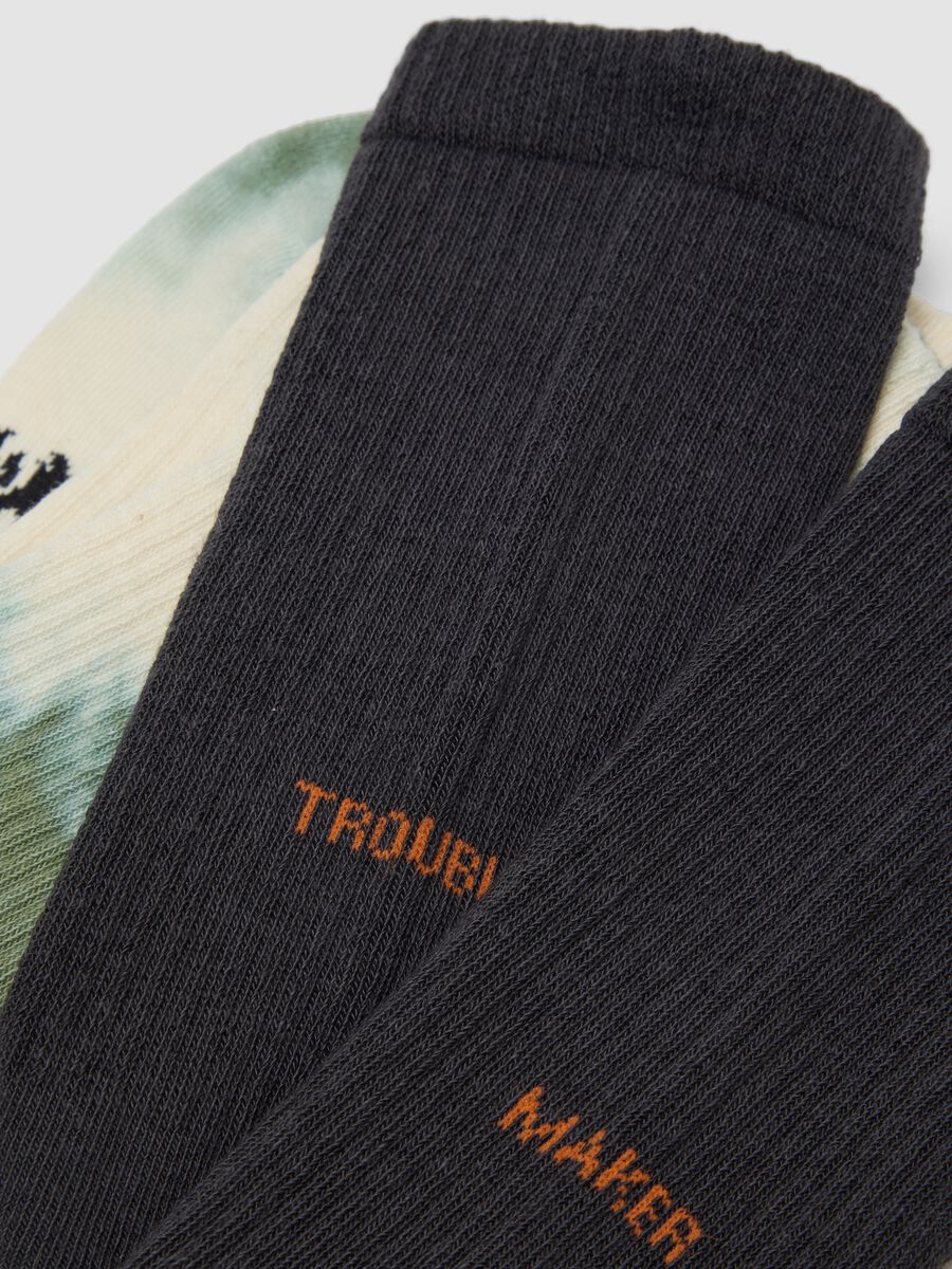 Tripack di calzini sportivi multicolor in cotone elasticizzato_2