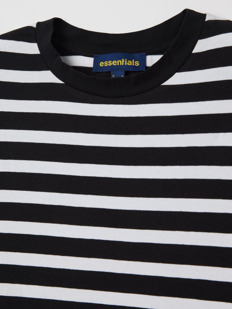 Midi dress in striped stretch cotton_5