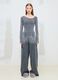 Asymmetrical Bodysuit Washed Grey_4