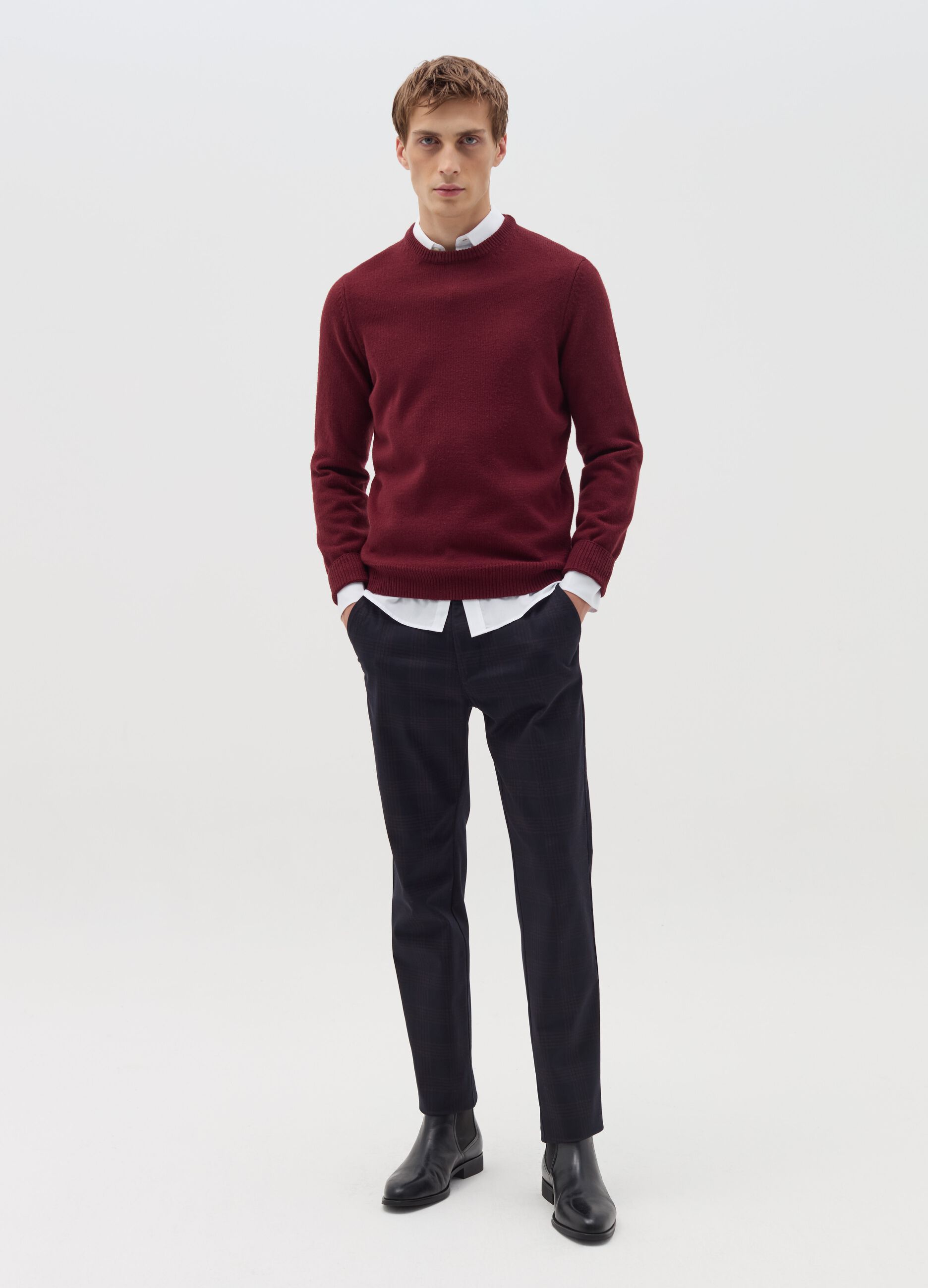 Chino trousers in Prince of Wales