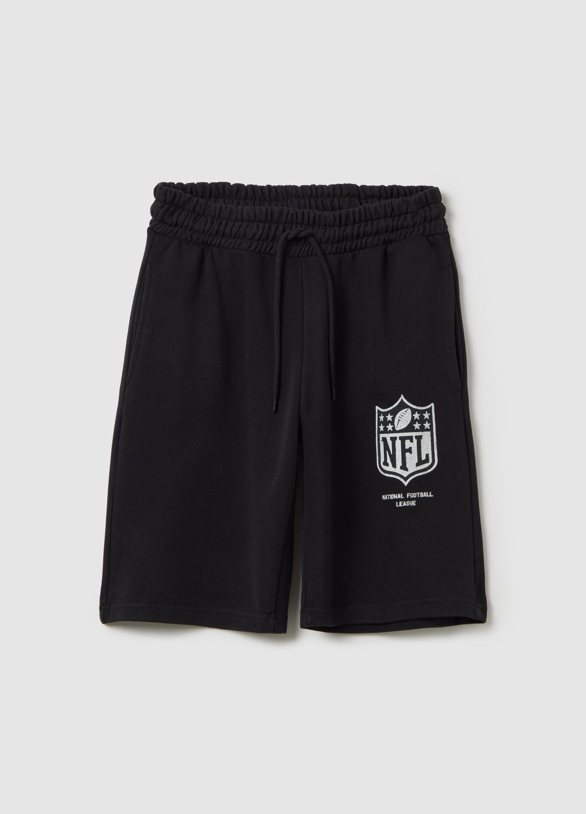 Black NFL Sports Shorts with Logo