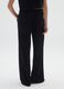 Black Velour Wide Leg Trousers_3