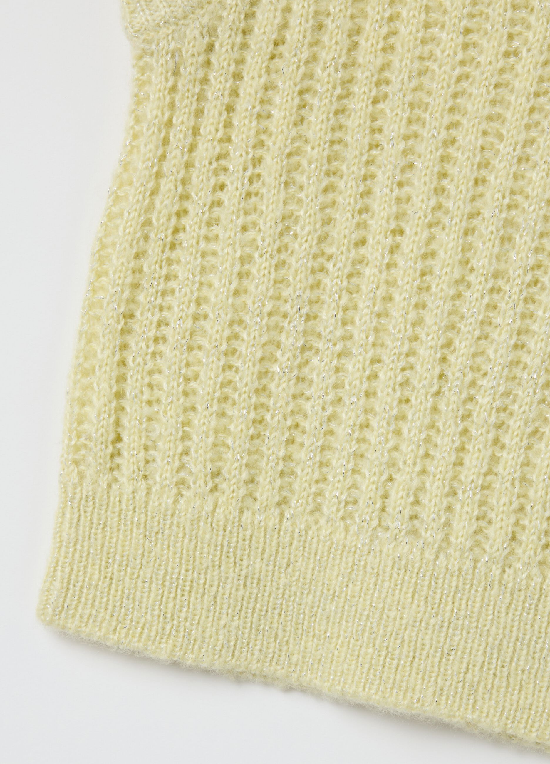 Yellow regular fit girls' jumper