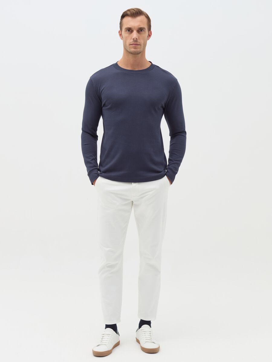 Cotton interlock T-shirt with round neck_1