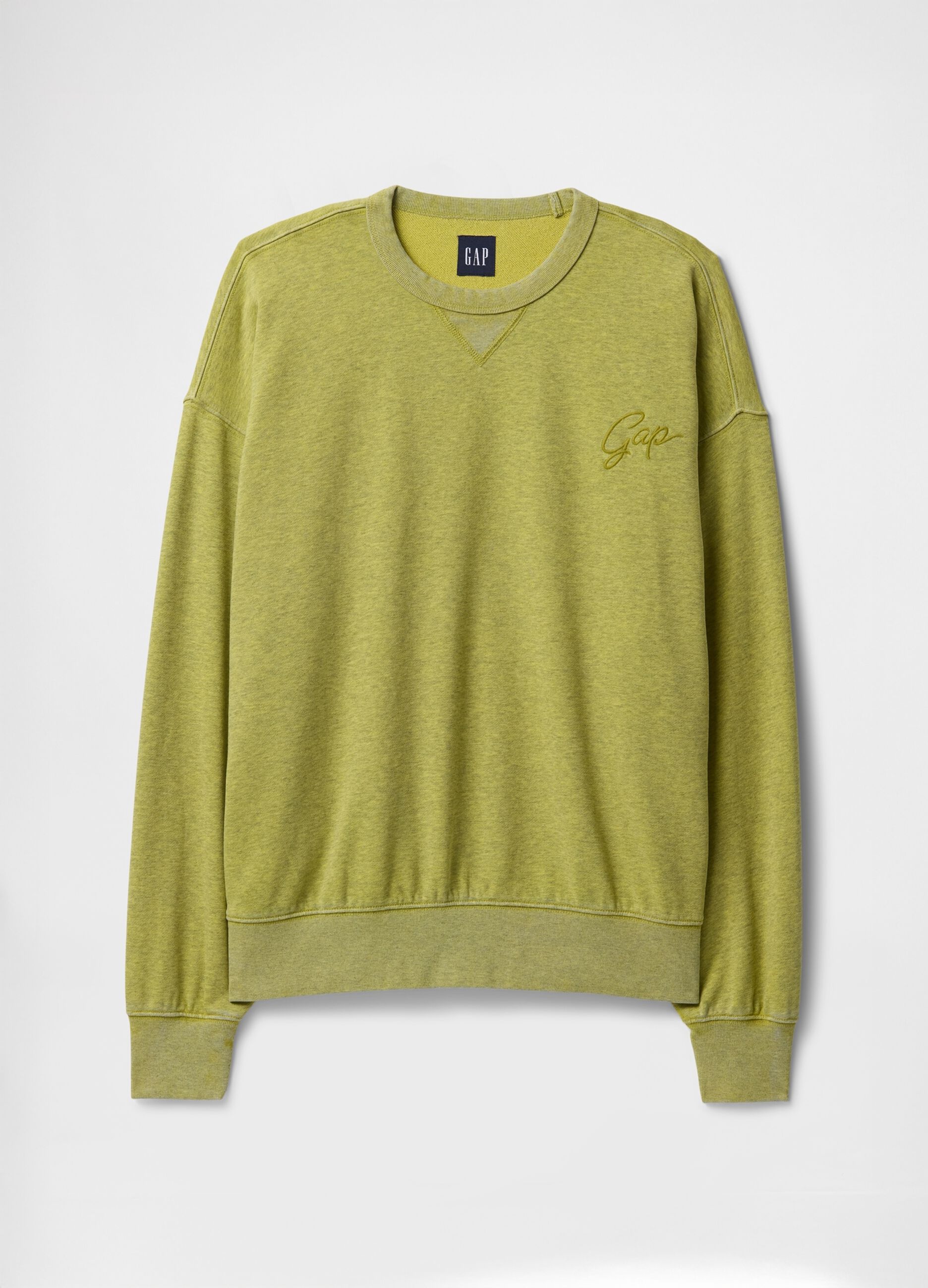 Green Sweatshirt with Embroidered Logo