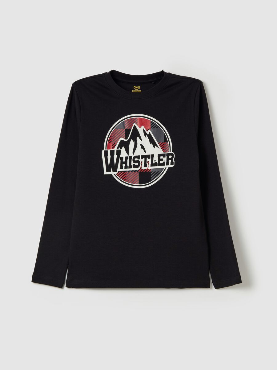 "Whistler" T-shirt in cotton with long sleeves_3